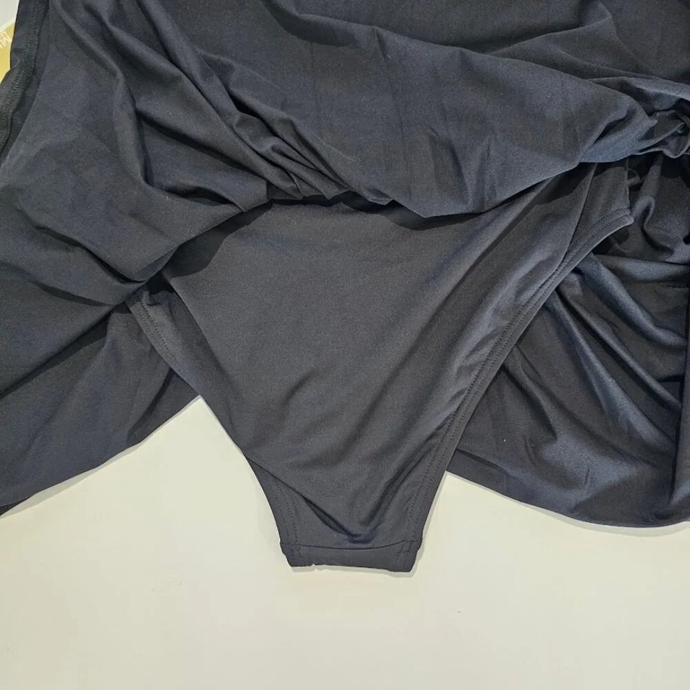 Michael Kors Logo-Elastic Swim Top and Skort - Picture 10 of 11